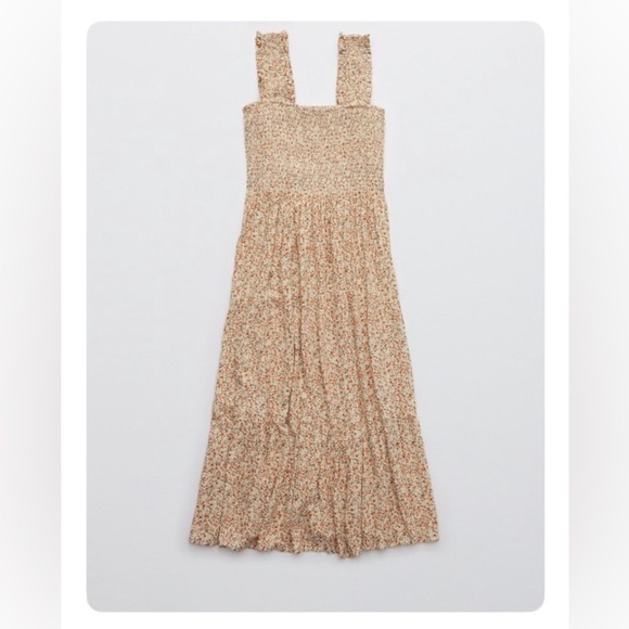Aerie Smocked Midi Dress - Picture 2 of 2